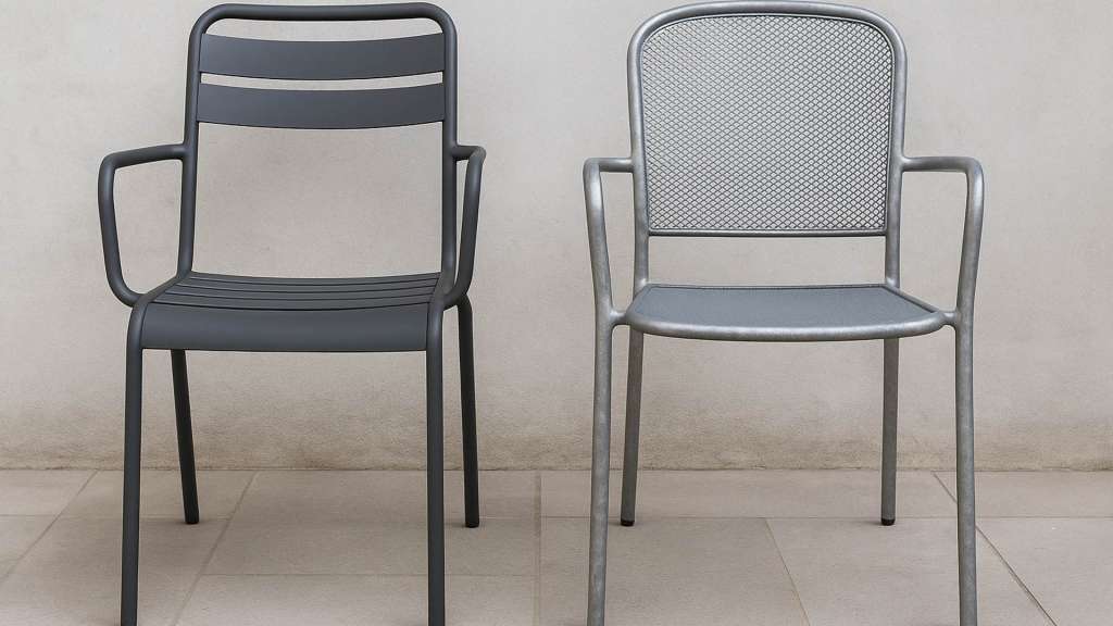 gartenmöbel Aluminium vs. Stahl