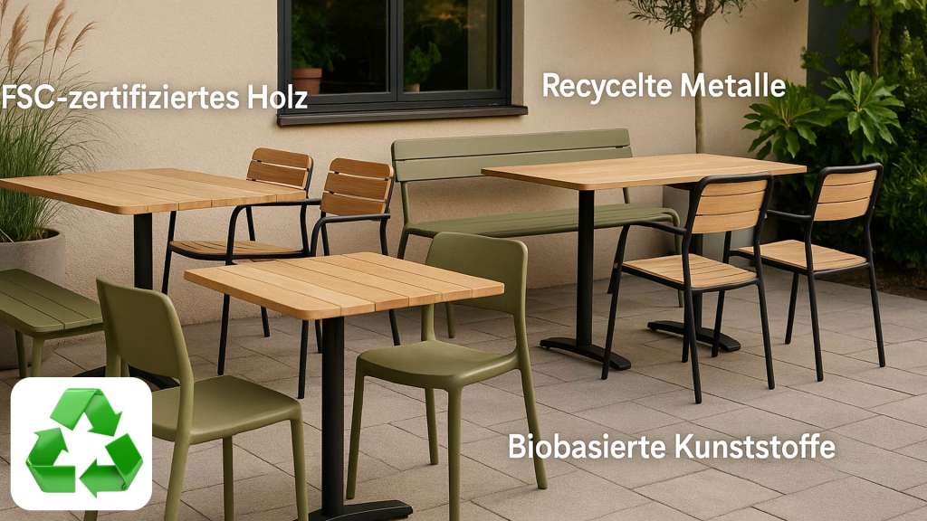 Gastro Möbel Umweltfreundliche Materialien